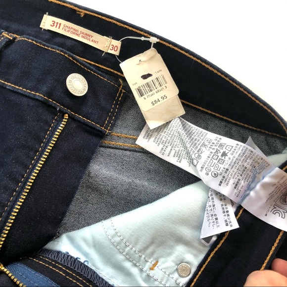 Levi’s 311 Dark Blue Shaping Skinny-LONG- NWT - Picture 11 of 12